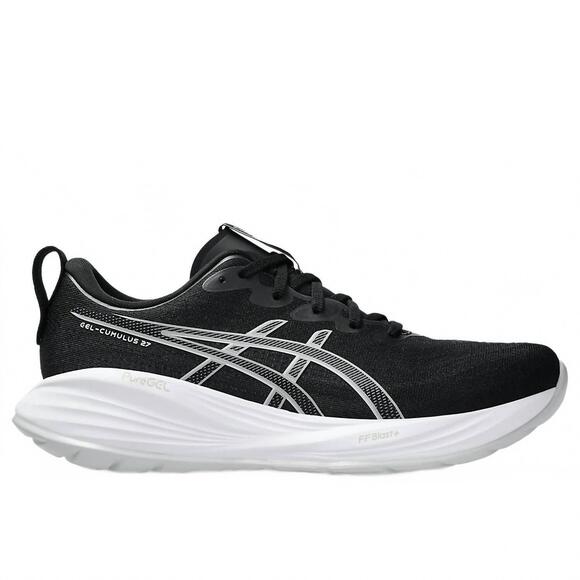 NEW ASICS men's gel-cumulus 27 running shoes in black/concrete